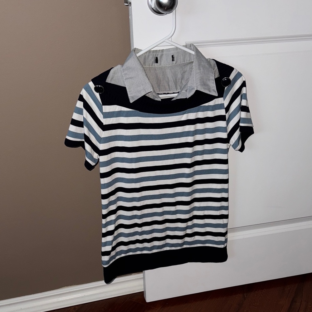 Striped Shirt with Collar